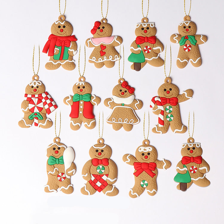 Gingerbread Man Christmas Tree Decoration Xmas Ornaments