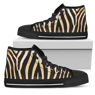 High-Top Shoes - Women's Black Zebra - GiddyGoatStore