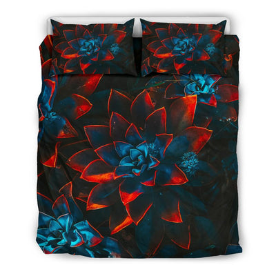 Bedding Set - Dark Mode Flowers Special Design - GiddyGoatStore