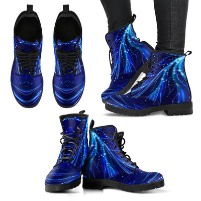 Leather Boots - Women's Blue Fairy - GiddyGoatStore