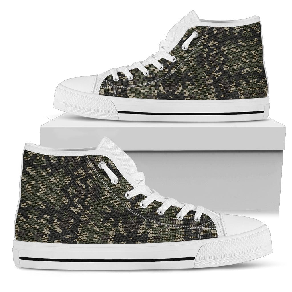 High-Top Shoes - Dark Green Bianco - GiddyGoatStore