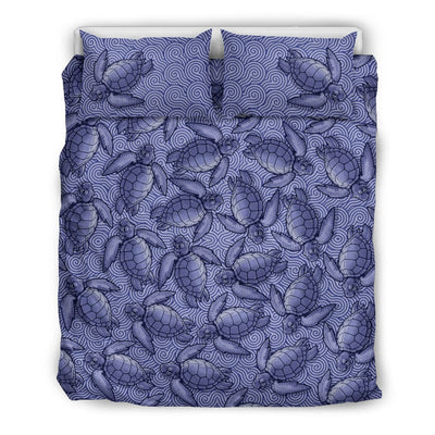 Bedding Set - Purple Turtle Swirl - GiddyGoatStore