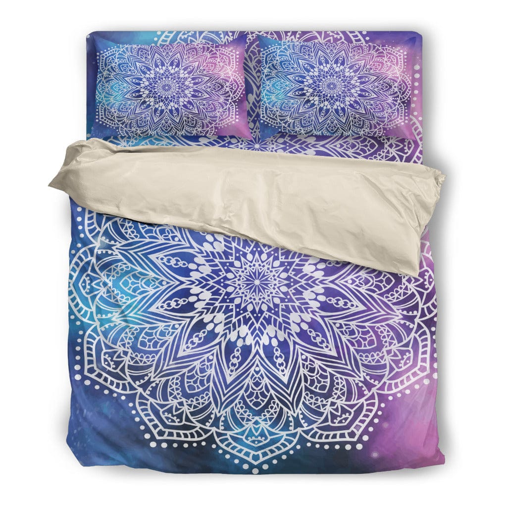 Bedding Set - Mandala Purple Beige - GiddyGoatStore