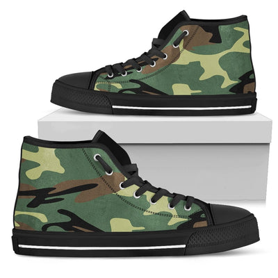 High-Top Shoes - Women's Army Green Camo - GiddyGoatStore