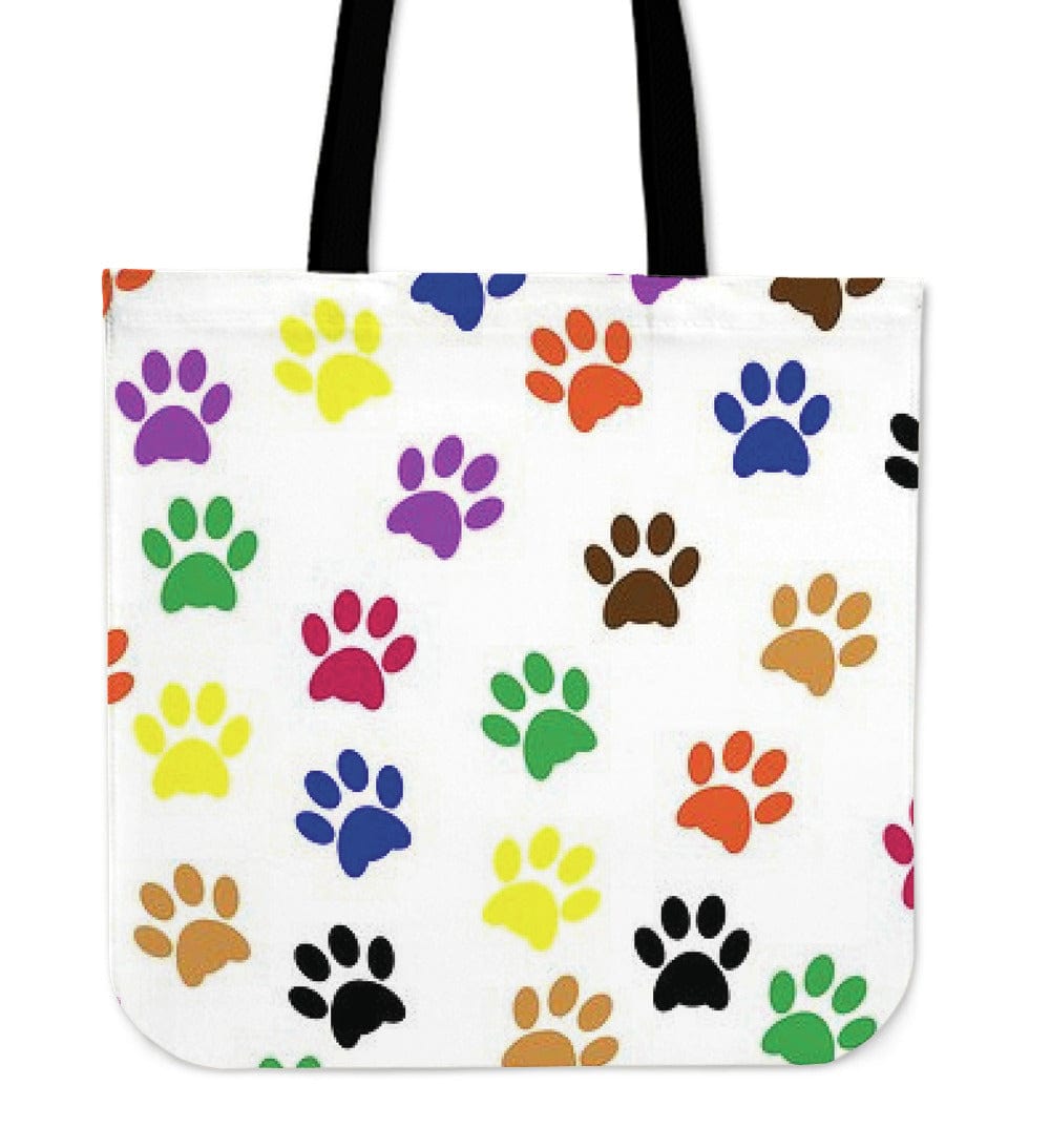 Tote Bags ~ Colored Paw - GiddyGoatStore