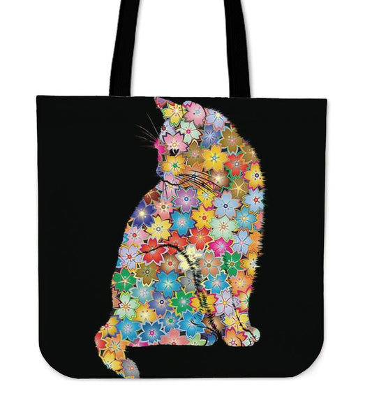 Tote Bags - Floral Feline