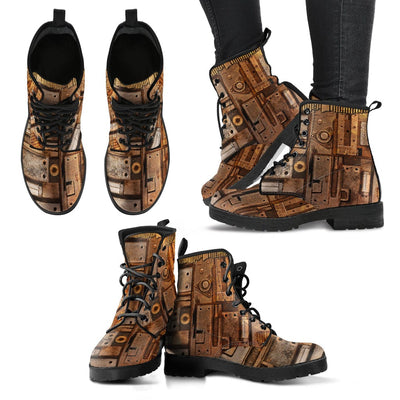 Leather Boots - Motherboard Women's - GiddyGoatStore