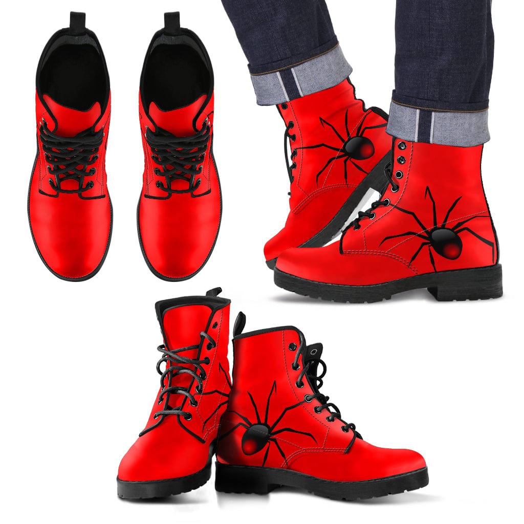 Men's Leather Boots - Spider