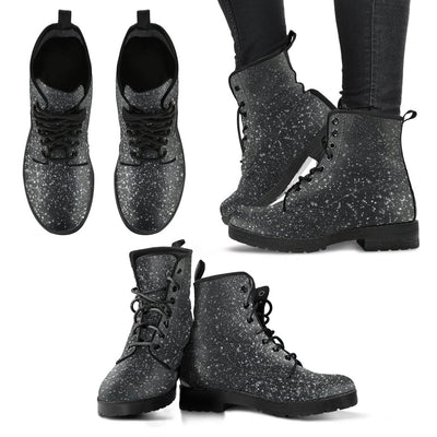 Leather Boots - Speckled Chalkboard Women's - GiddyGoatStore
