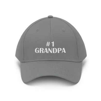 No1 Grandpa Embroidered Ballcap