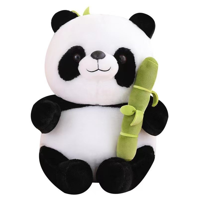 Cute Bamboo Tube Panda Stuffed Pillow Toy