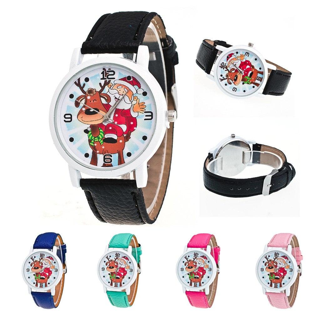 Christmas Watch - Leather Band Xmas Watches