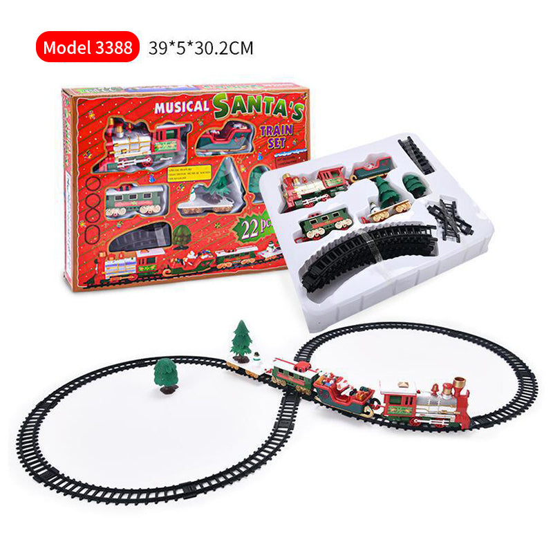 Christmas Electric Small Train Assembled Rail Car  Christmas  Decoration