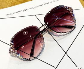 Sunglasses - Diamond Rhinestone Luxury Fashion Oversize Women's Sun Glasses