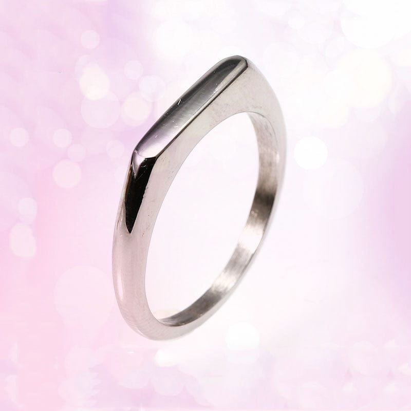 Ring - Unisex Simple Stainless Steel Anti-Scratch Tail Ring