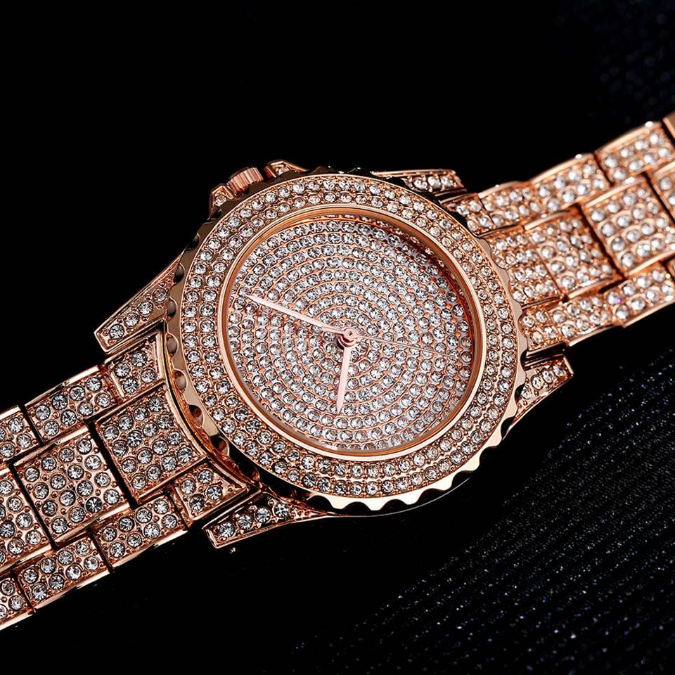 Watch - Women's Full Of CZ Diamond Quartz Watch