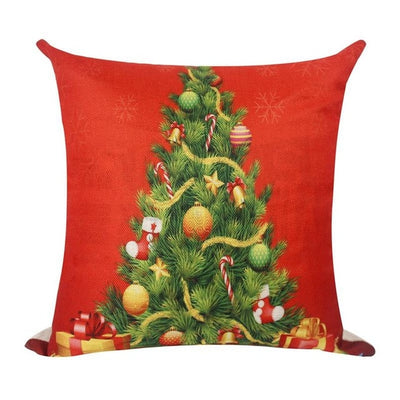 Pillow Cover - Christmas Santa Claus Reindeer Xmas Pillow Case