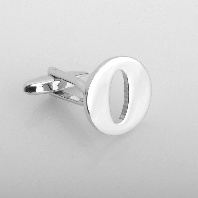 Cufflinks - Silver-color 26 Letters Cuff Links