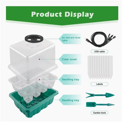 Three Piece Breathable Light Gardening Seedling Box