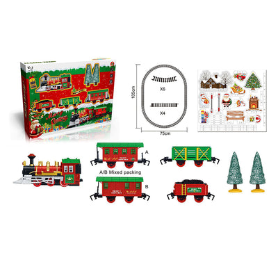 Christmas Electric Small Train Assembled Rail Car  Christmas  Decoration