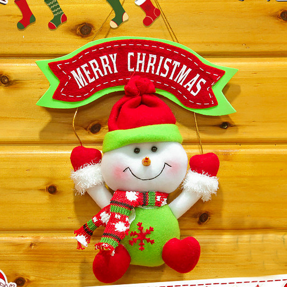 Merry Christmas Snowman Xmas Tree Ornament