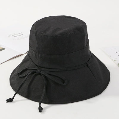 Women's Summer Solid Color Cloth Fisherman Hat