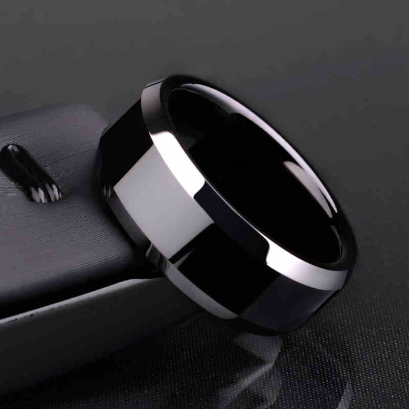Ring - Men's Simple Black Titanium Ring