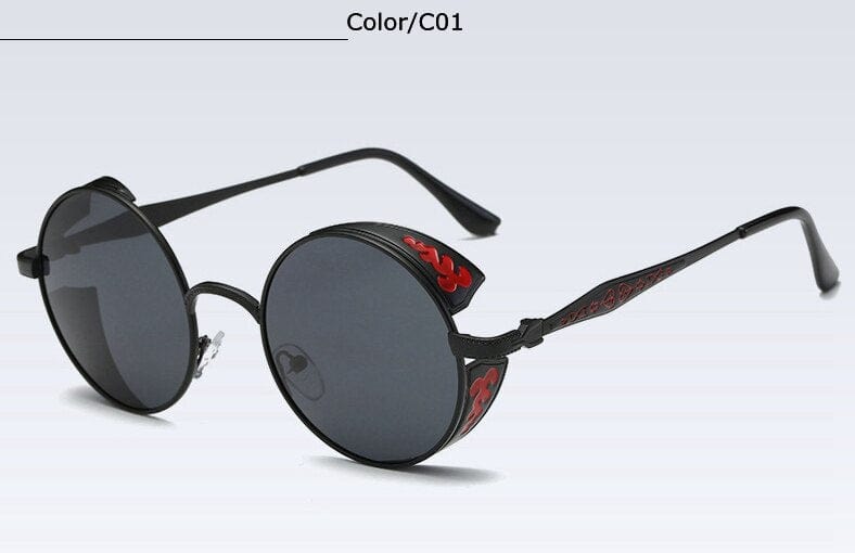Sunglasses - Round Vintage Steampunk Fashion Unisex UV400 Sun Glasses