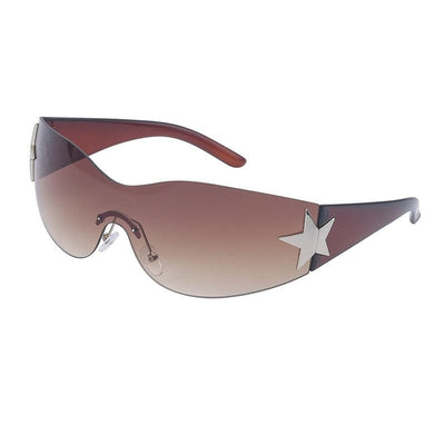 Sunglasses - Super Star Retro Fashion Rimless Women's Sun Glasses