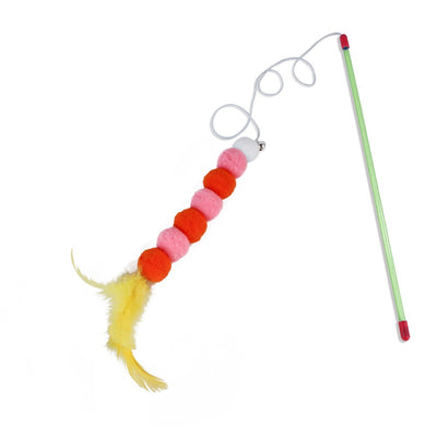 Cat Fairy Stick Feather Bells Cat Toy