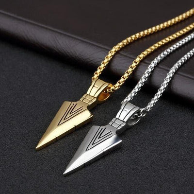Stainless Steel Korean Arrow Necklace - GiddyGoatStore