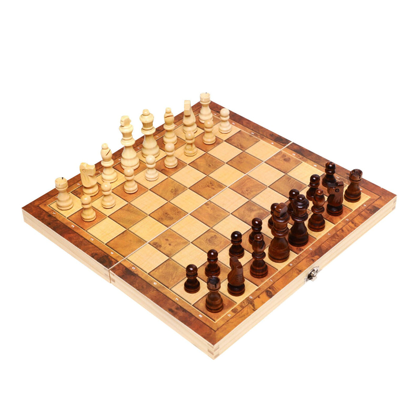 3 In 1 Chess, Checkers, Backgammon Wood Set