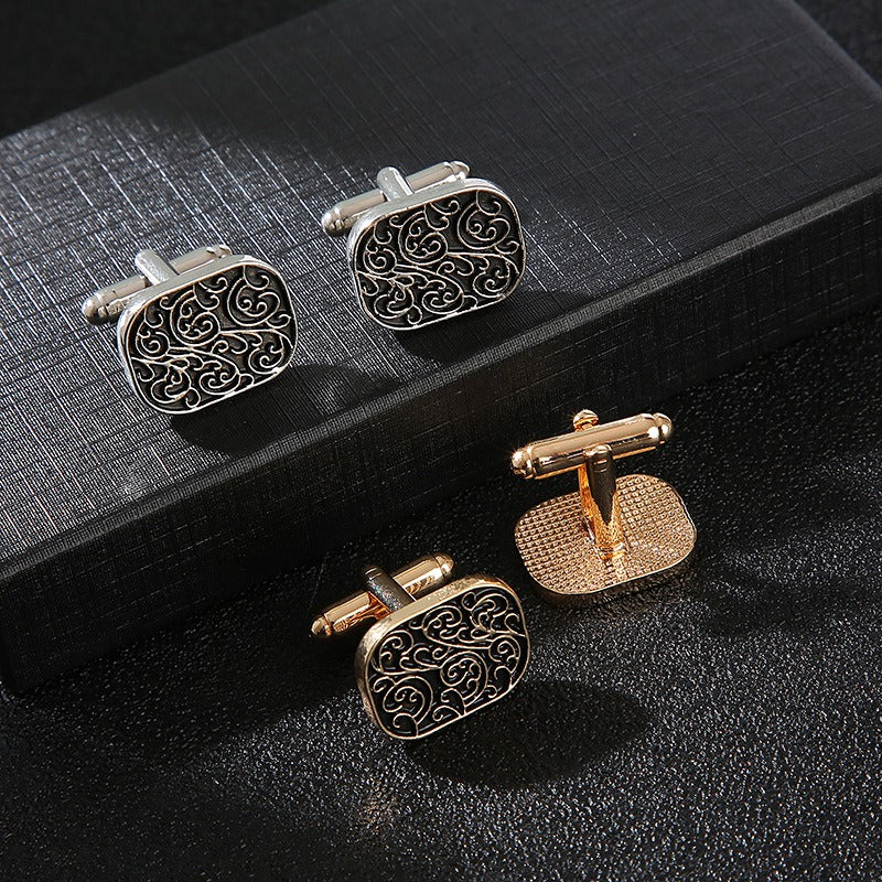 Cufflinks - Classic Retro Roman Pattern Cufflinks