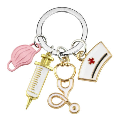 Keychain - Masks, Syringes, Stethoscopes, Nurses Hat Key Chain