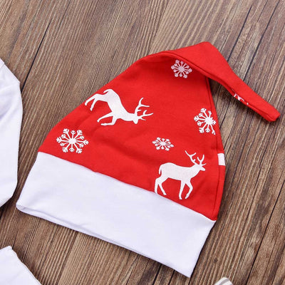 Baby Christmas Clothes - HO HO HO Letter Print Long Sleeve Xmas Tops Pants Set