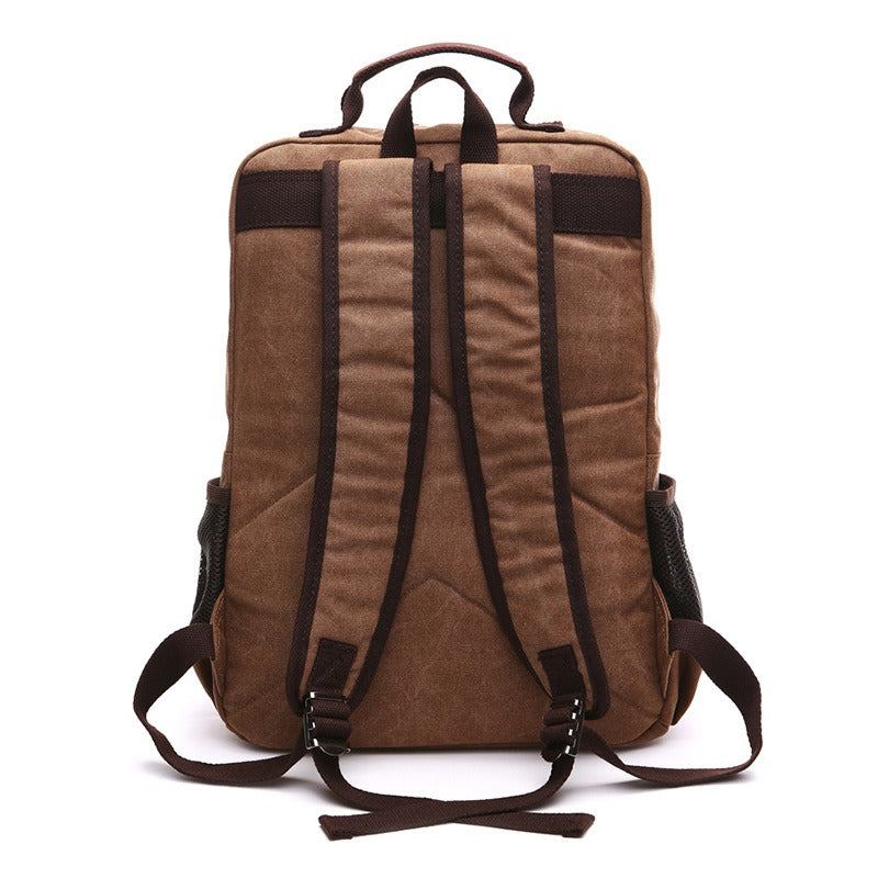 Backpack - Rolling Waxed Canvas Backpack For Men