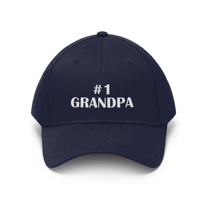No1 Grandpa Embroidered Ballcap