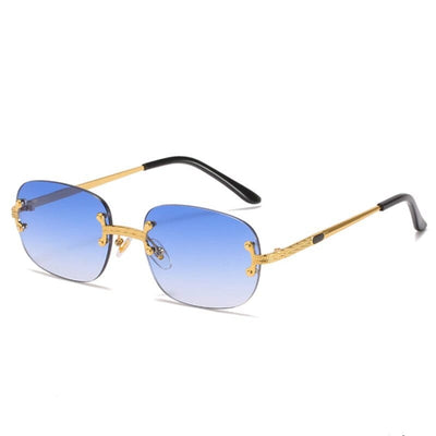 Gafas de sol - Gafas de sol unisex cuadradas retro sin montura