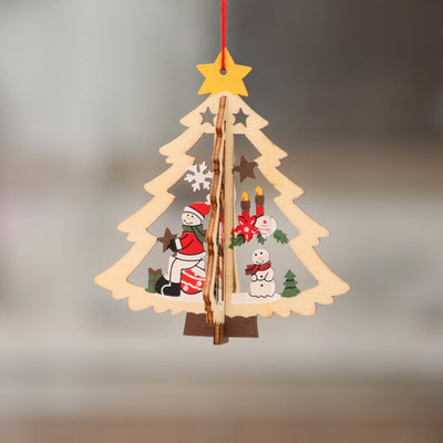 Christmas Wooden Ornament Xmas Tree Ornament