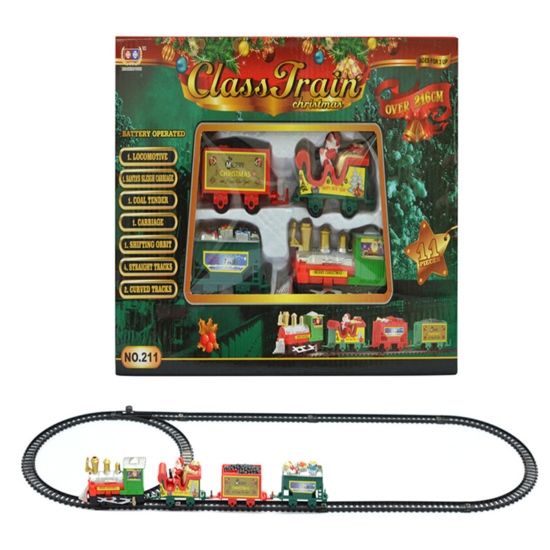 Christmas Electric Small Train Assembled Rail Car  Christmas  Decoration