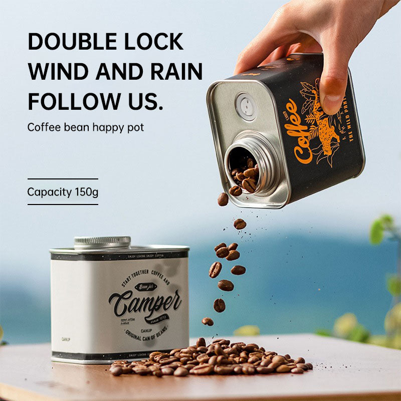 Travel Size Coffee Breathing Preservation Tin Can