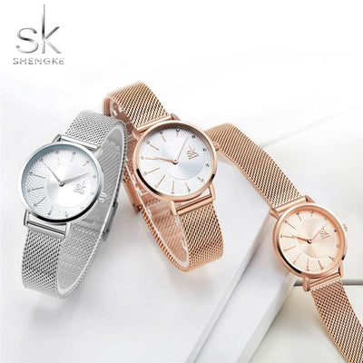 Watch - Women's SHENGKE SK Luxury Rose Gold Bracelet Watch