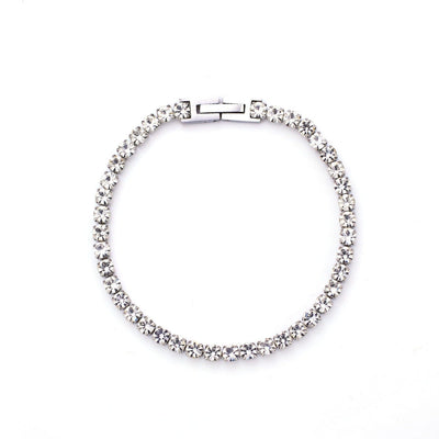 Bracelet - Light Colored Diamond Claw With Inlaid Zircon Bracelet