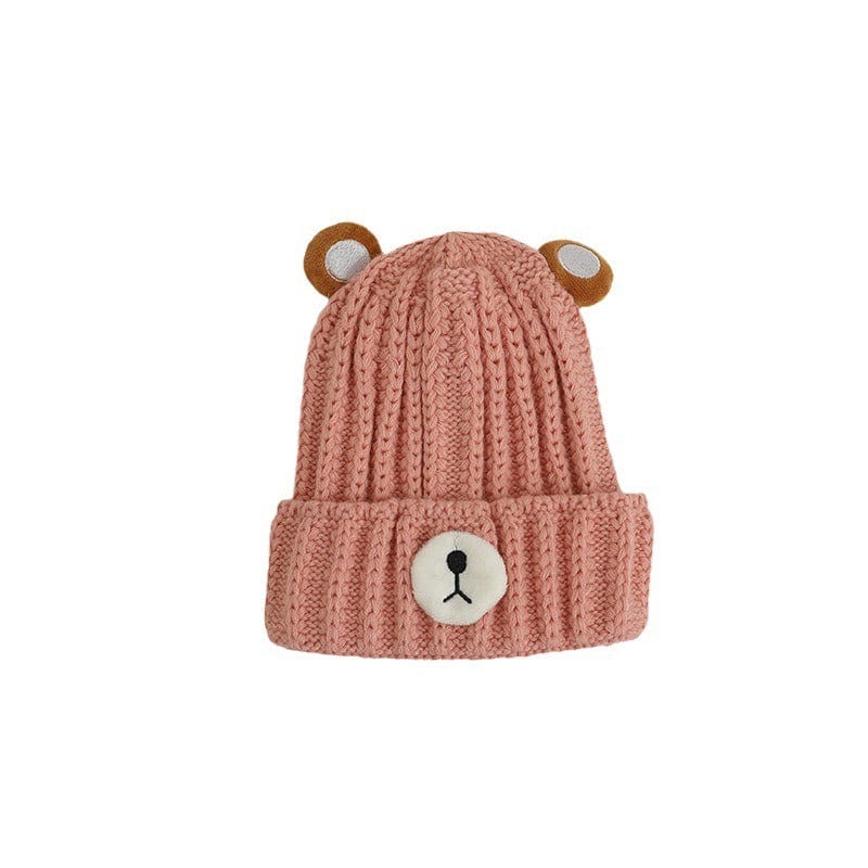Kids - Cute Warm Knitted Wool Bear Hat