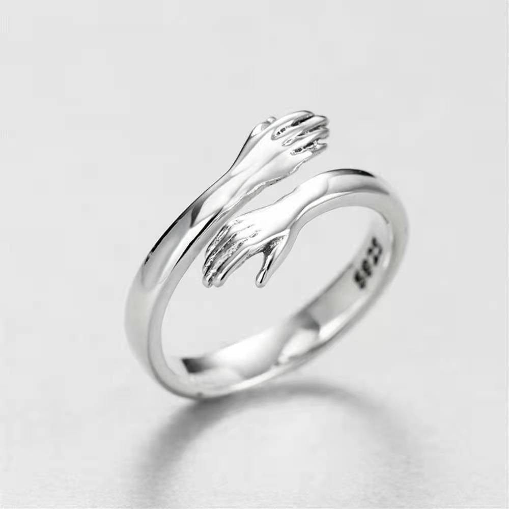 Ring - Women's Love's Two Hands Embrace Adjustable Ring