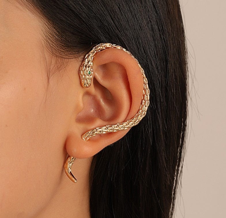 Earring - Women's Retro Punk Style Wrapped Snake Earrings