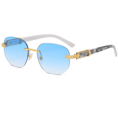 Sunglasses - Marble-Wood Grain Trendy Men's UV400 Sun Glasses