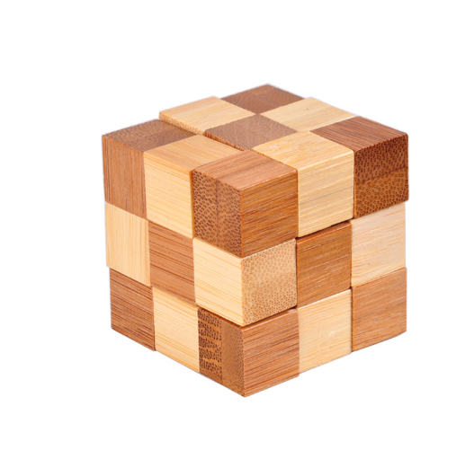 Bamboo Luban Lock Ball Square Lock Puzzles