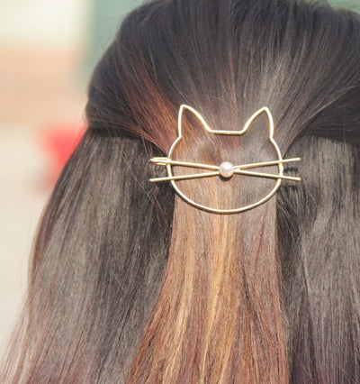 Cute Cat Hair Pin Hair Barrette - GiddyGoatStore