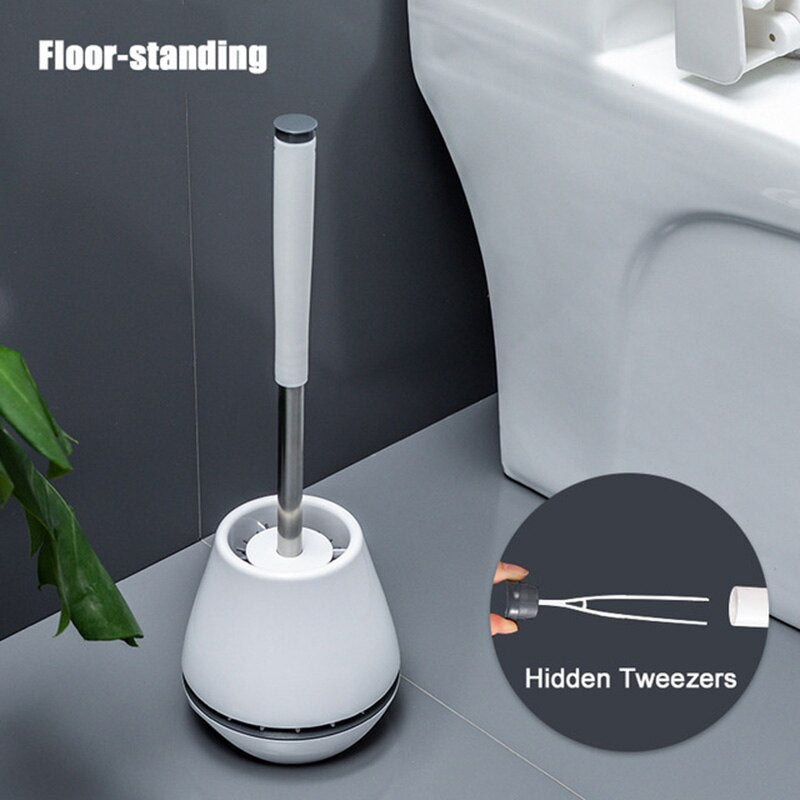 Suspended Ventilated Silicone TPR Toilet Brush